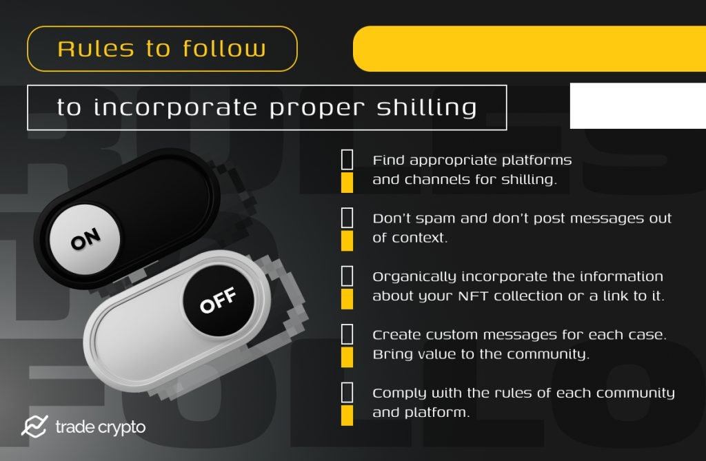 NFT community shilling