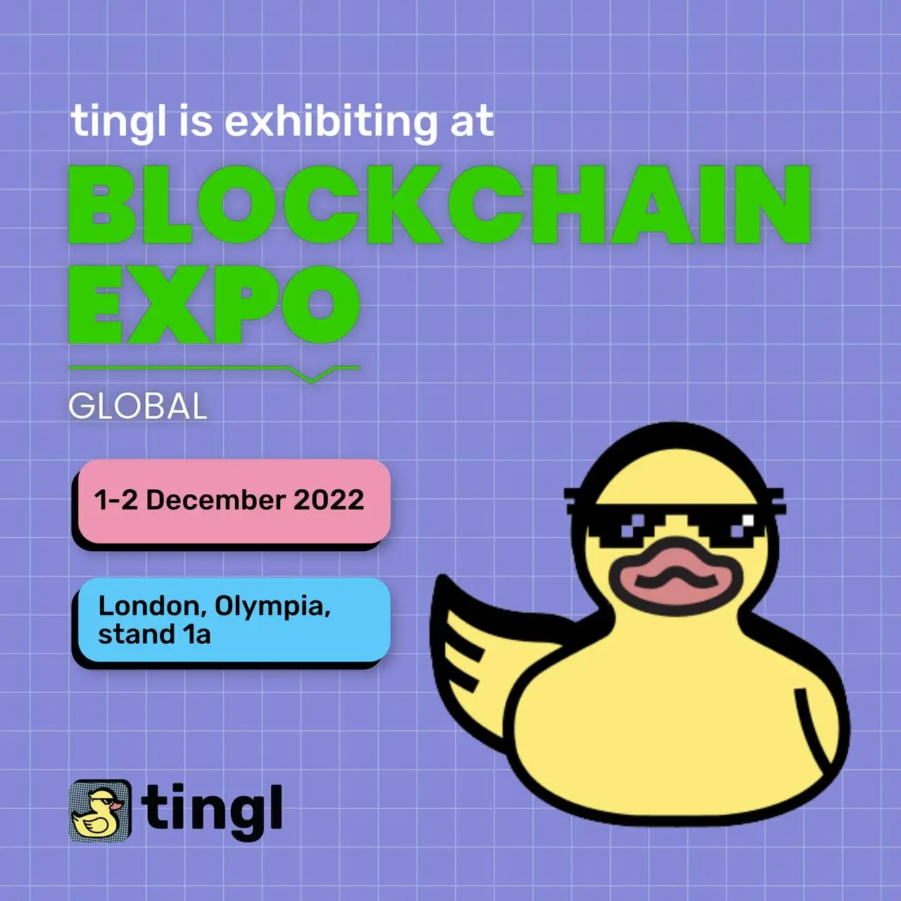 tingl exhibition at blockchain expo