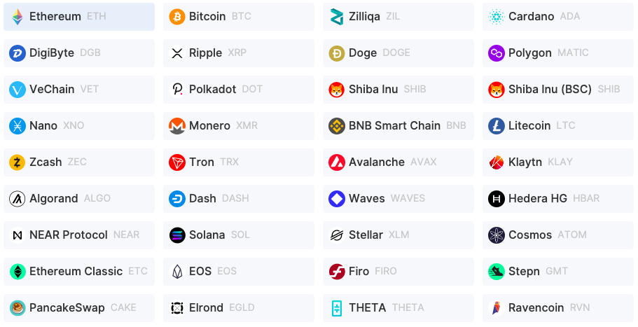 136 top coins as collateral on CoinRabbit